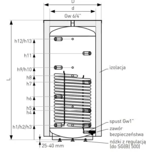 Galmet Zbiornik Buforowy 500l skay 70-500000 - obrazek 3