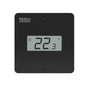 Tech Sterowniki bezprzewodowy regulator pokojowy R-S1 czarny - obrazek 1
