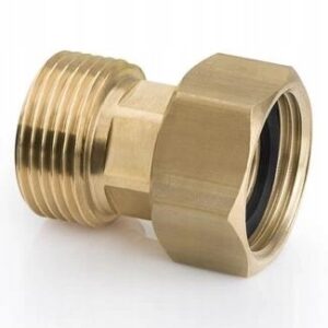 Półśrubunek do kotła 1x1 mosiężny równoprzelotowy