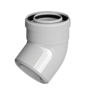 Ricom Kolano koncentryczne 45st. DN 60/100 komin - obrazek 1