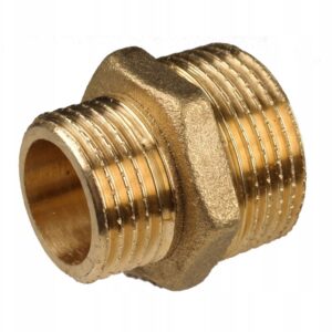 GOSHE Nypel redukcyjny 1x1/2 (fi 25/15) mosiężny - obrazek 1
