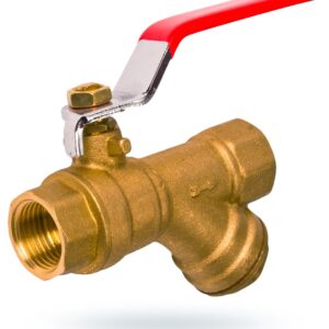 Zawór kulowy z filtrem 3/4" do c.o.(fi 20) GOSHE - obrazek 1