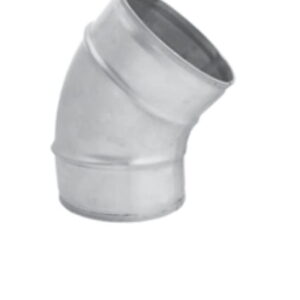 Spiroflex Kolano ocynk 45° tłoczne do rekuperacji 160 - obrazek 1