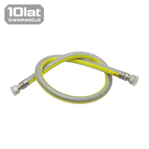 Wąż gazowy 1/2x2000 z ruchomymi nakrętkami LECHAR FPG1-R - obrazek 1