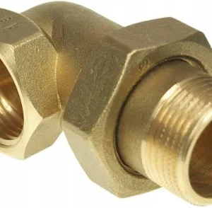 Śrubunek kątowy 1' mosiężny oring - obrazek 1