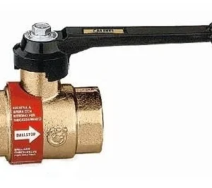 Zawór kulowy z wbudowanym zaworem zwrotnym do instalacji grzewczych 1" uchwyt CALEFFI - obrazek 1