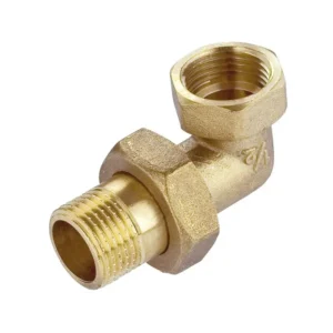 Śrubunek kątowy mosiężny 1/2 oring - obrazek 1