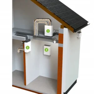 Rekuperator SPIROFLEX VENT CLEAR DECO ERV1 SX-RWD1ERV - obrazek 2