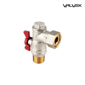 VALVEX kurek kulowy SPIN kątowy z filtrem i magnesem dn 20 1473790 - obrazek 1