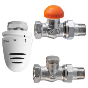 HERZ komplet termostatyczny (zawór term. prosty + zawór powrotny + głowica mini) 1/2 V 762371 - obrazek 1